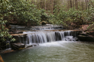 Unnamed waterfall after Laurel Run Falls