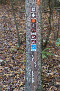 Cat Gap Trail Sign