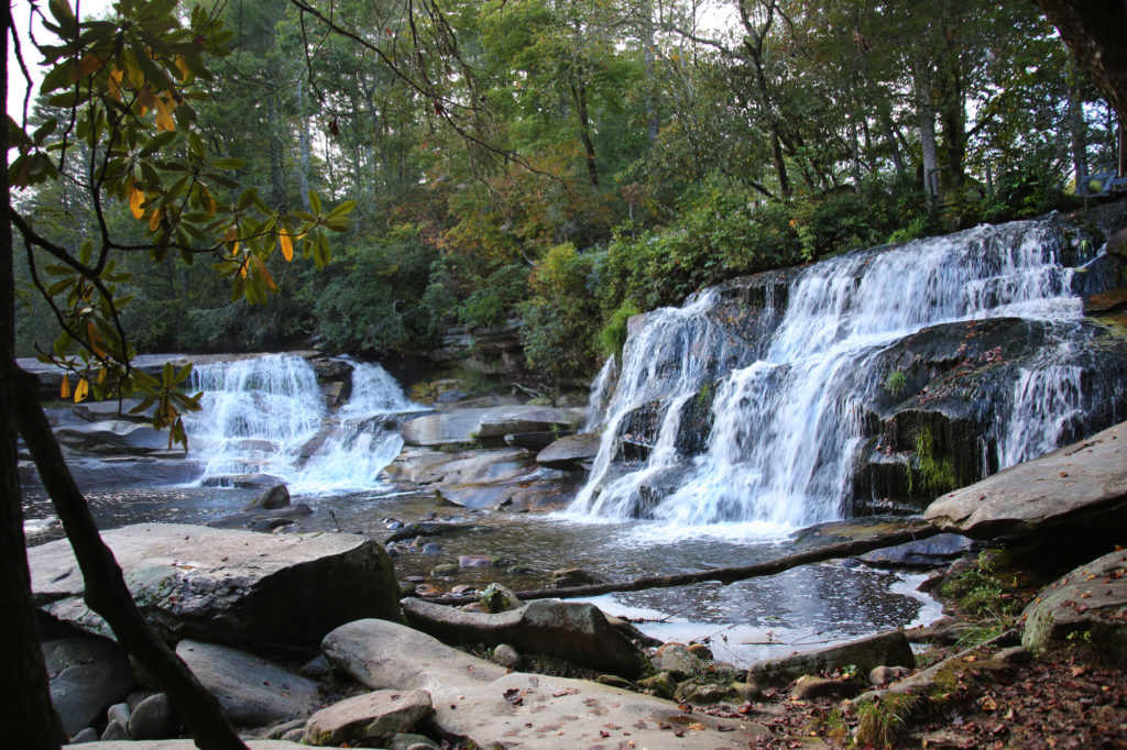 French Broad Falls and Mill Shoals Falls