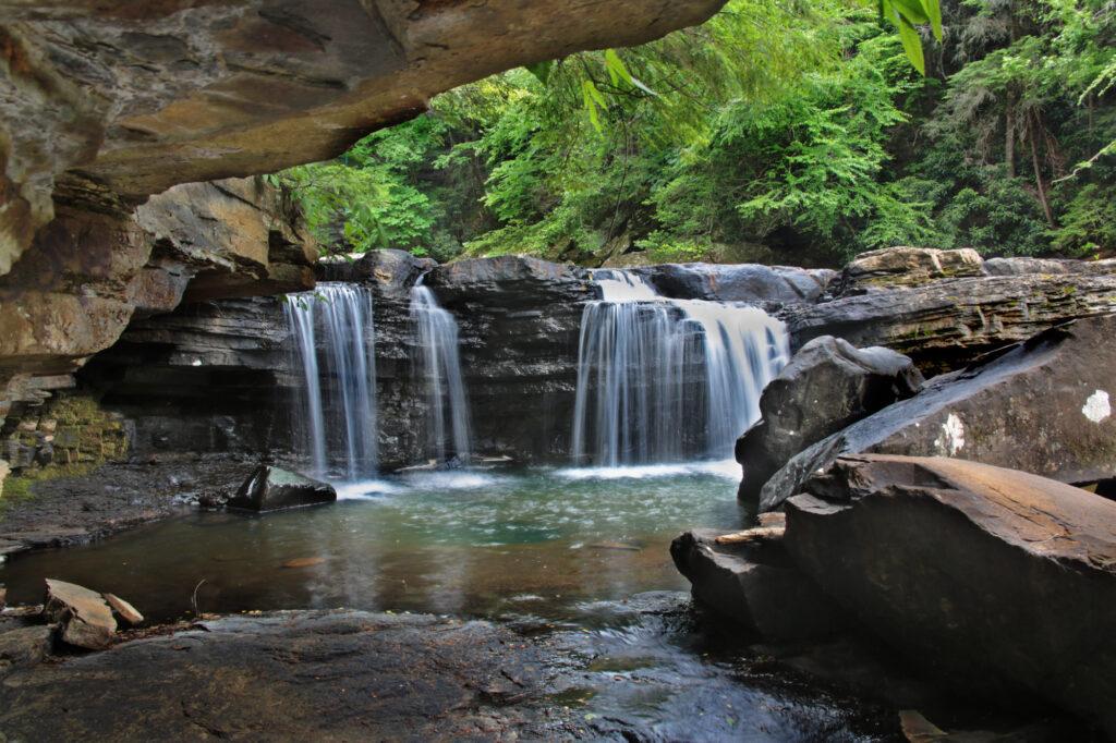 The base of Lower Potter's Falls