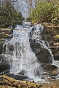 View of Lower Higgins Creek Falls from the base