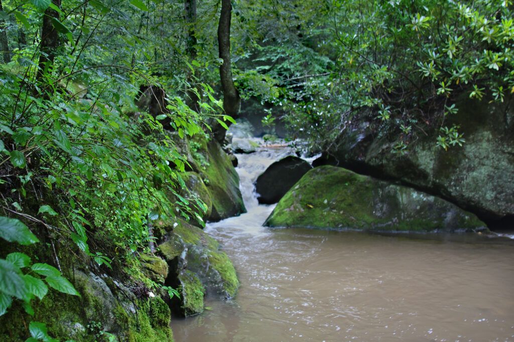 Blue Hole inside Lamar Alexander Rocky Fork State Park