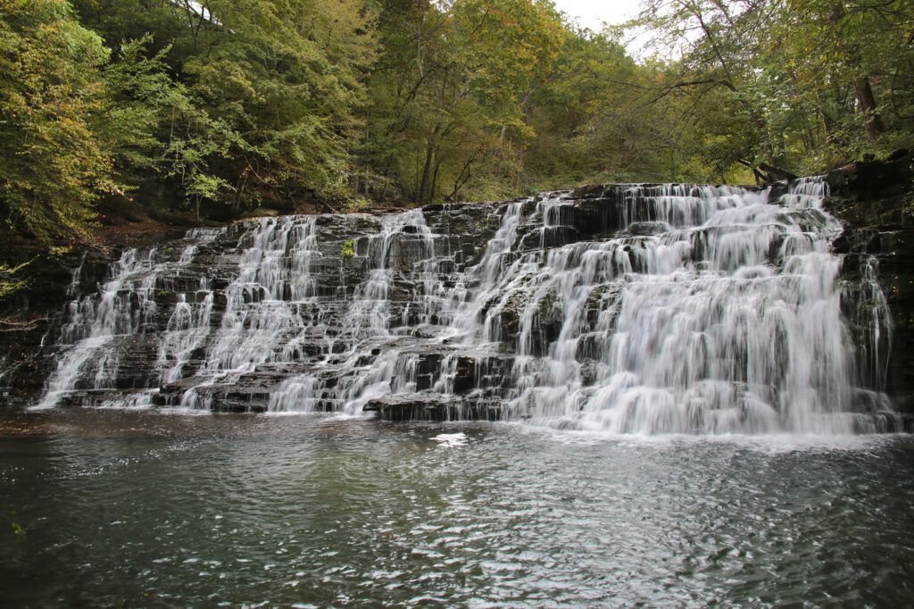 Rutledge Falls at the base